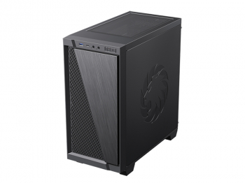 Case mATX GAMEMAX M61, w/o PSU,1x120mm, 1xUSB3.0,1xType-C, TG, Sound Dampening, Black