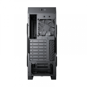 Case ATX GAMEMAX Dark Silent, w/o PSU, 5x120mm, Sound deadening foam, Dust Filter, USB 3.0, Black