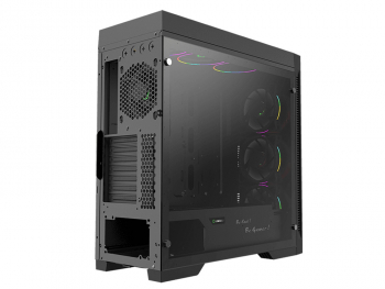 Case ATX GAMEMAX Abyss TR, w/o PSU, 1x120mm, ARGB infinity, 2xUSB3.0, TG, ARGB+PWM Contr, Black 