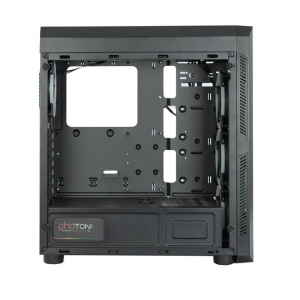 Case ATX Chieftec SCORPION II, w/o PSU, 4x120mm RGB Ring, 2xUSB3.0, 1xUSB2.0, 2xTemperd Glass, Black