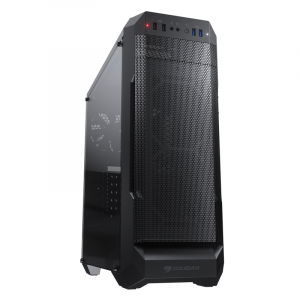 Case ATX Cougar MX331 Mesh, w/o PSU, 1x120mm fan, Transparen Panel, Mesh front panel, USB 3.0, Black