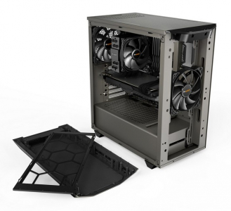 Case ATX be quiet! Pure Base 500, w/o PSU, 2x140mm, 2xUSB 3.2, Window, PSU shroud, Gray