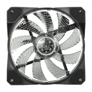 PC Case Fan GAMEMAX FN-12Rainbow-M, 120mm, ARGB, 15 LED, 24dB, 53 CFM, 1100RPM, Hydro Bearing, Black