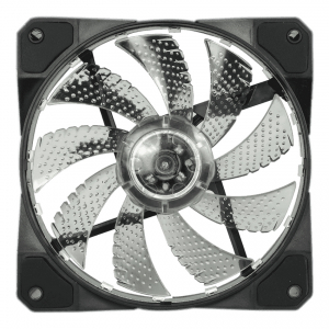 PC Case Fan GAMEMAX FN-12Rainbow-M, 120mm, ARGB, 15 LED, 24dB, 53 CFM, 1100RPM, Hydro Bearing, Black