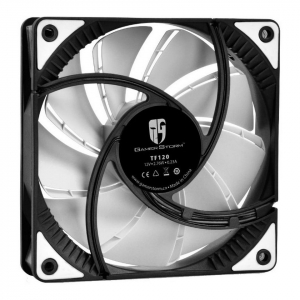 PC Case Fan Deepcool TF120S White, 120x120x25mm, ≤32.1 dBA, 64.4CFM, 400-1500RPM, PWM, Hydro Bearing