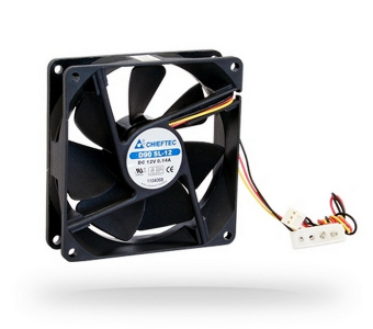 PC Case Fan Chieftec AF-0925S, 92x92x25mm, 21-24dB, 35 CFM, 1800RPM, 3pin/Molex