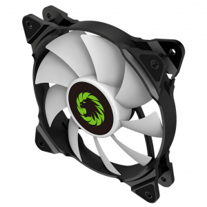 PC Case Fan GAMEMAX FN-12Rainbow-C, 120mm, ARGB, 28.8dB, 33 CFM, 1100RPM, Hydro Bearing, Black