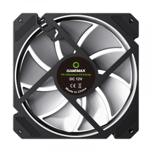 PC Case Fan GAMEMAX FN-12Rainbow-C9, 120mm, ARGB, 28.8dB, 56,62 CFM, 1200RPM, Hydro Bearing, Black