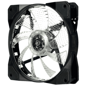 PC Case Fan GAMEMAX FN-12Rainbow-M, 120mm, ARGB, 15 LED, 24dB, 53 CFM, 1100RPM, Hydro Bearing, Black