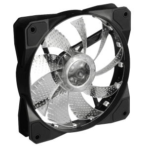 PC Case Fan GAMEMAX FN-12Rainbow-M, 120mm, ARGB, 15 LED, 24dB, 53 CFM, 1100RPM, Hydro Bearing, Black