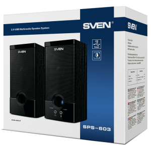 Speakers SVEN "SPS-603" Black, 6w, USB power