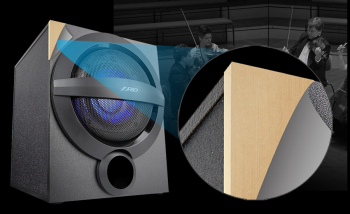 Speakers F&D A140X Black, Bluetooth, USB reader, LED, Remote control, 37w / 13w + 2 x 12w / 2.1