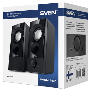 Speakers SVEN "357" Black, 6w, USB / DC 5V power