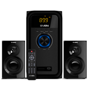 Speakers SVEN "MS-2051" SD-card, USB, FM, remote control, Bluetooth, Black, 55w/30w + 2x12.5w/2.1
