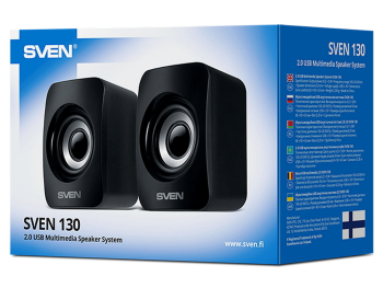Speakers SVEN "130" Black, 6w, USB power