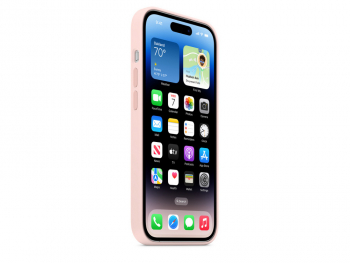 Original iPhone 14 Pro Silicone Case with MagSafe - Chalk Pink, Model A2912