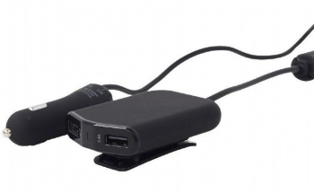  Universal 4-port USB Car сharger Energenie, max.2.4A, Input 12-24V, EG-4U-CAR-01