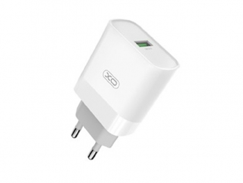 Wall Charger XO, 1USB, Q.C3.0 15W, L63, White