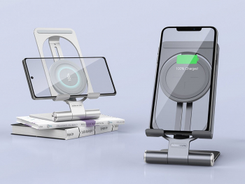 Wireless Charger Nilkin PowerHold Mini, 15W, Gray