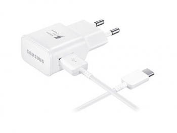 Original Sam. EP-TA20, Fast Travel Charger + Type-C Cable, White