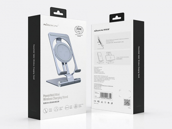 Wireless Charger Nilkin PowerHold Mini, 15W, Gray