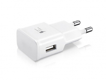 Original Sam. EP-TA20, Fast Travel Charger + Type-C Cable, White