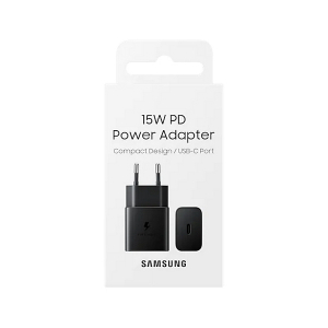 Original Sam. EP-T1510, Fast Travel Charger 15W PD (w/o cable), Black
