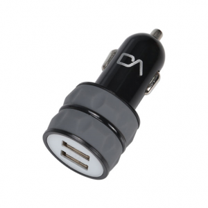 DA 2xUSB Car adapter, DT0001, 2.4A, White