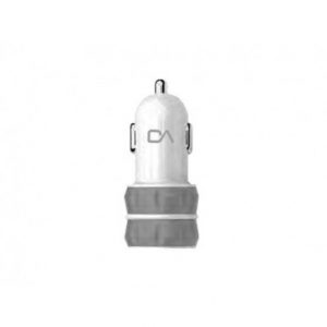DA 2xUSB Car adapter, DT0001, 2.4A, White