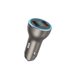 Car Charger XO, QC3.0 + LED, CC26, Gray