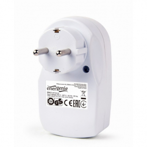 Power socket built-in, Out:1xCEE 7/4, 2xUSB, White, protective shutters, Energenie EG-ACU2-02