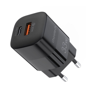 Wall Charger CHOETECH, PD5006 A+C dual port 33W, White
