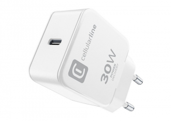 Wall Charger Cellularline, Type-C, 30W, White