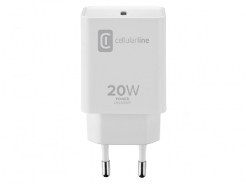 Wall Charger Cellularline, Type-C, 20W, White