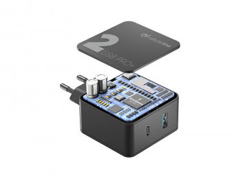 Wall Charger Cellularline, 2port, QC3.0 + PD, 36W, Black