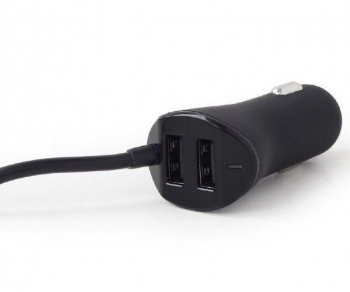  Universal 4-port USB Car сharger Energenie, max.2.4A, Input 12-24V, EG-4U-CAR-01