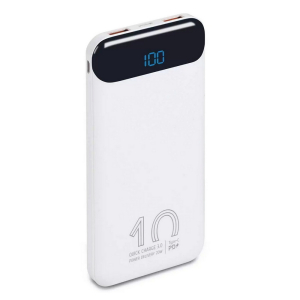 Power Bank Rivacase 10000 mAh QC 3.0/PD 20W, VA2540, White