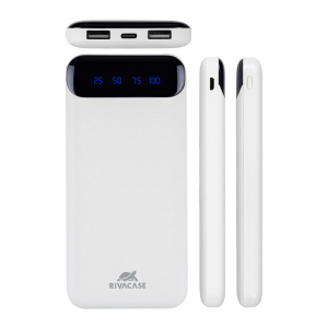 Power Bank Rivacase 10000 mAh QC 3.0/PD, VA2240, White