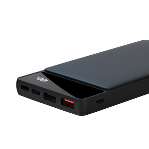 Power Bank XO 10000 mAh, Fast Charging, PD20W+QC22.5W, PR132 Black