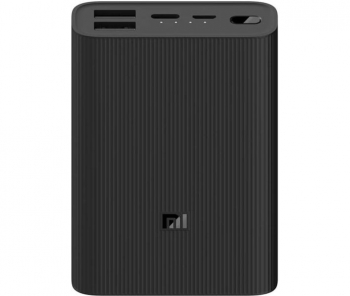 Power Bank 3, Xiaomi 10000 mah, 22.5W Ultra Compact, Black