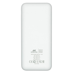 Power Bank Rivacase 20000 mAh, VA2081, White