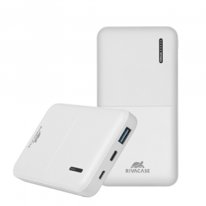 Power Bank Rivacase 10000 mAh QC 3.0/PD, VA2531, White