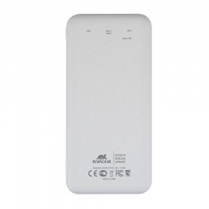 Power Bank Rivacase 10000 mAh QC 3.0/PD, VA2240, White