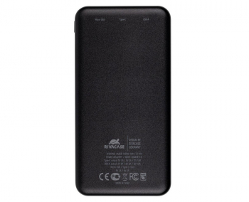 Power Bank Rivacase 10000 mAh QC 3.0/PD, VA2531, Black