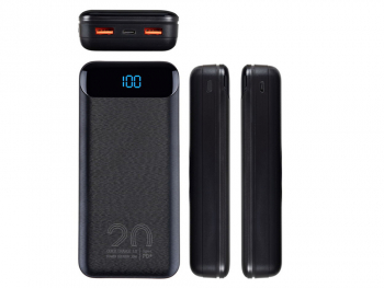 Power Bank Rivacase 20000 mAh QC 3.0/PD 20W, VA2580, Black