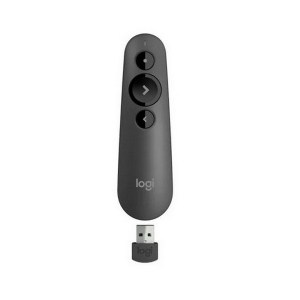 Presenter Logitech R500, Class 2 Laser, Range: 20m, Bluetooth/2.4 Ghz, 1xAAA, Grey