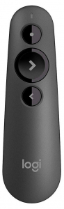 Presenter Logitech R500, Class 2 Laser, Range: 20m, Bluetooth/2.4 Ghz, 1xAAA, Graphite