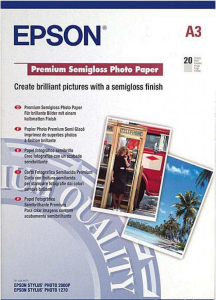 Photo Paper A3 251gr 20 sheets Epson Premium Semigloss 