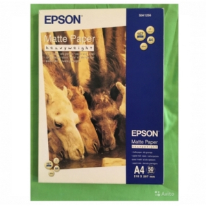 Photo Paper A4 167gr 50 sheets Epson Matte Heavyweight 