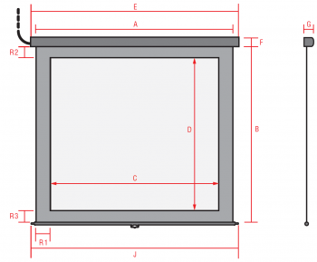 Electrical Screen 16:9 Reflecta CrystalLine Motor with RC, 400x270cm/390x220 view area, BB, 1.0 gain